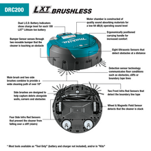 Load image into Gallery viewer, DRC200 18V LXT® Brushless Cordless Robotic Vacuum Cleaner