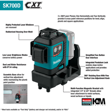 Load image into Gallery viewer, SK700D 12Vmax CXT® Cordless 360° Multi-Line Laser