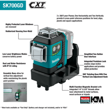Load image into Gallery viewer, SK700D 12Vmax CXT® Cordless 360° Multi-Line Laser