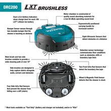 Load image into Gallery viewer, DRC200 18V LXT® Brushless Cordless Robotic Vacuum Cleaner
